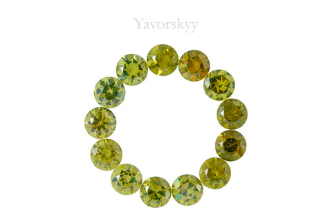 Demantoid 5.49 cts / 13 pcs