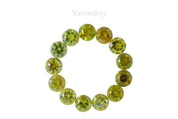 Demantoid 5.49 cts / 13 pcs