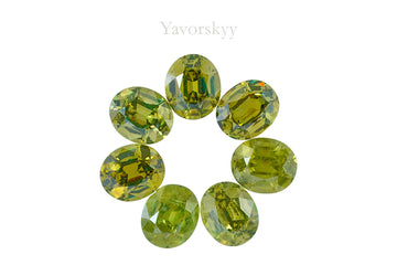 Demantoid Garnet 5.97 cts / 7 pcs