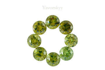 Demantoid 7.48 cts / 8 pcs