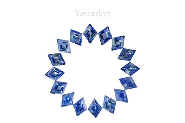 Iolite 7.67 ct / 16 pcs