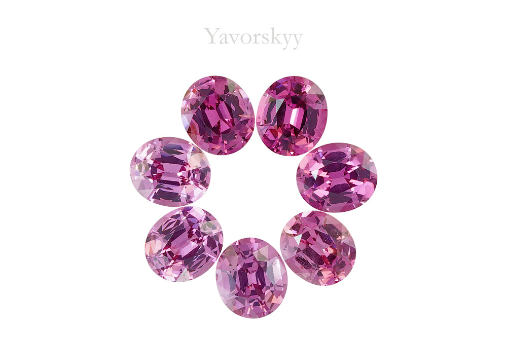 Pink Spinel 8.17 ct / 7 pcs