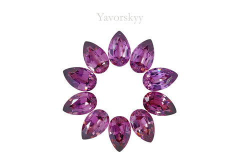 Rhodolite Garnet 8.26 cts / 10 pcs