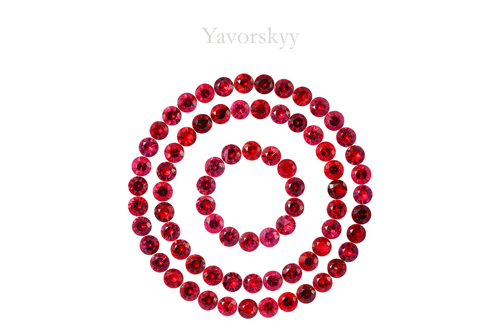Red Spinel 8.44 cts / 76 pcs