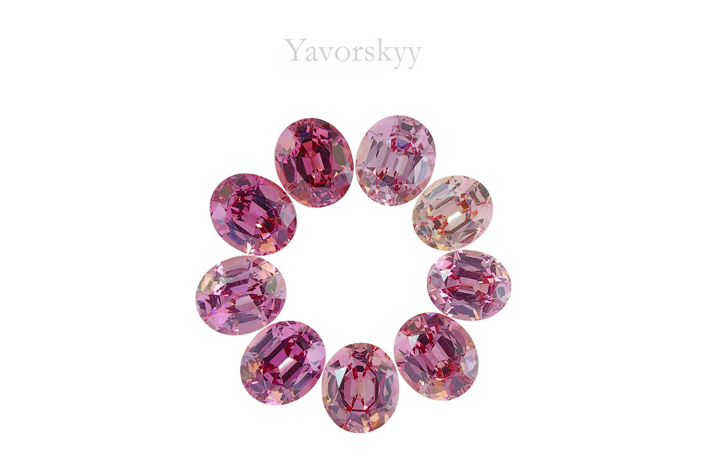 Malaia Garnet 9.24 cts / 9 pcs