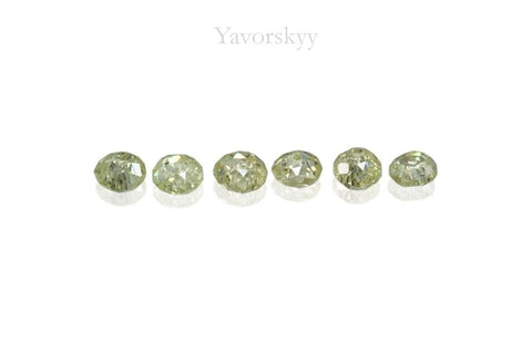 0.52 ct yellow diamond bottom view picture