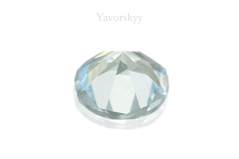 A Photo of Round shape Blue Aquamarine 0.41 carat