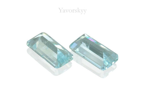 Blue aquamarine stone