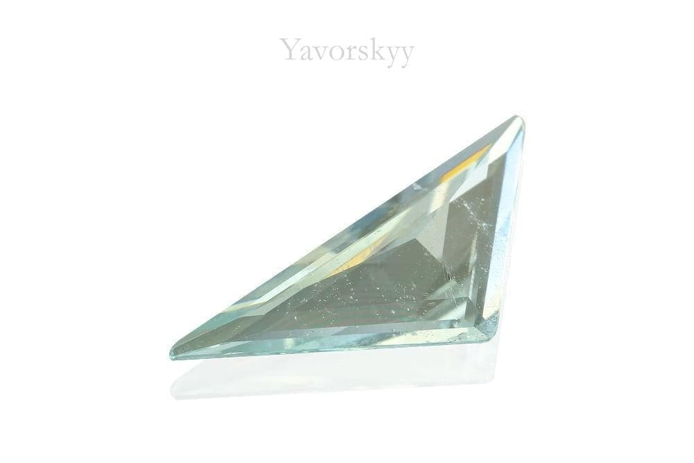 Photo of bottom view of aquamarine 0.63 carat 