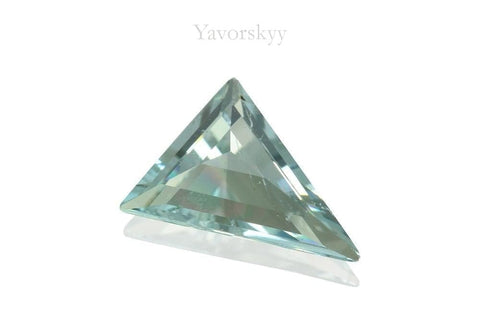 Photo of bottom view of 0.70 ct aquamarine