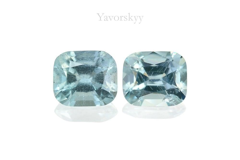 Picture of aquamarine 1.08 carats pair