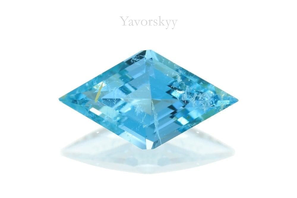 Kite cut aquamarine 1.37 cts front view picture