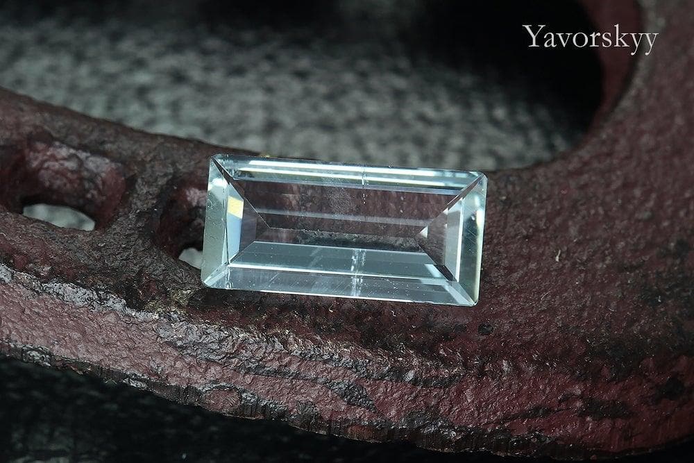 1.56 cts aquamarine cushion cut front view picture