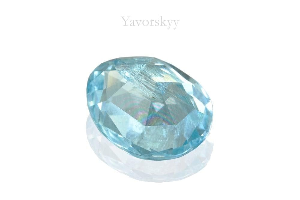 Pear cut aquamarine 2.28 cts bottom view picture