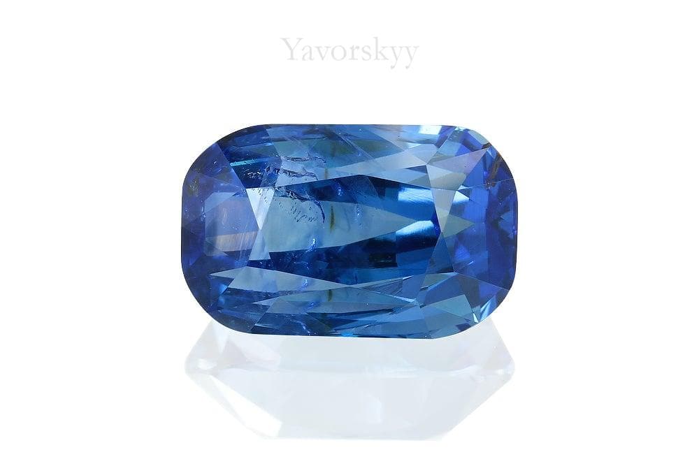 Image of blue color sapphire 4.08 cts cushion cut