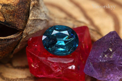 Oval tourmaline 0.88 ct front view picture