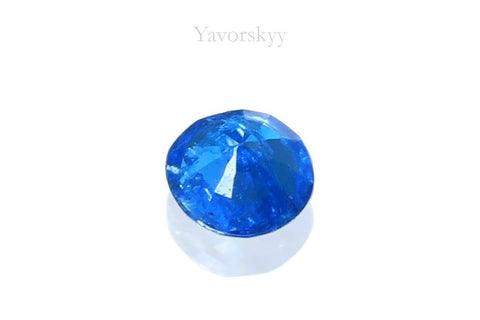 Round cut Cobalt blue Spinel 0.06ct bottom view photo 