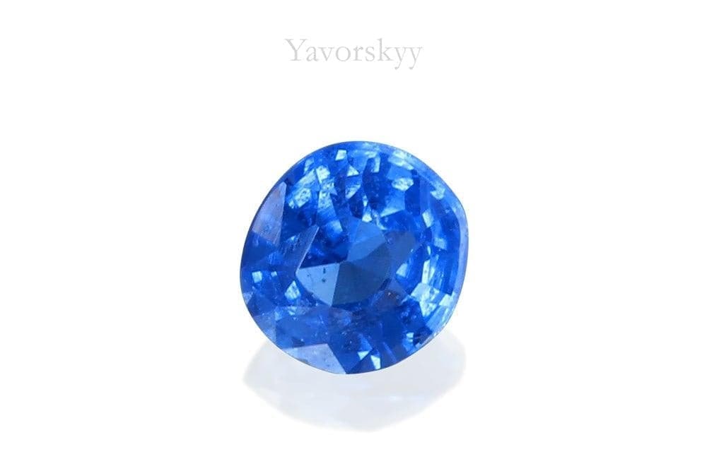 The image of oval shape blue spinel 0.09 carat