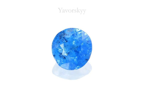 Front view photo of blue spinel 0.09 carat