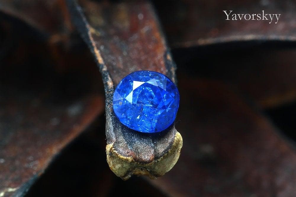 Top view image of a pretty blue spinel 0.19 carat