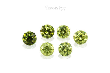Demantoid 0.25 ct / 6 pcs