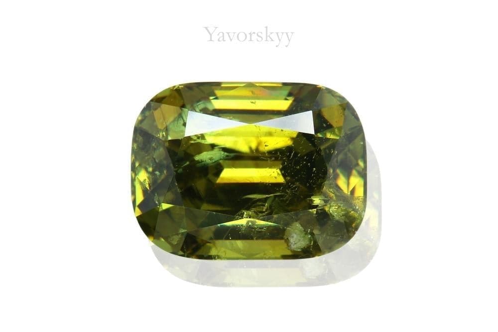 The picture of cushion shape demantoid 2.69 cts