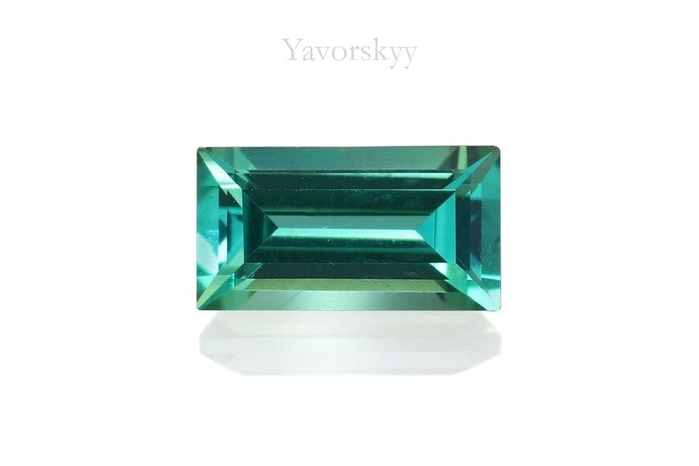 Photo of green tourmaline 0.31 carat top view