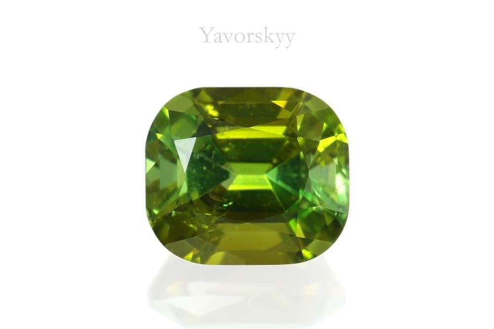 Front view image of green tourmaline 0.58 carat