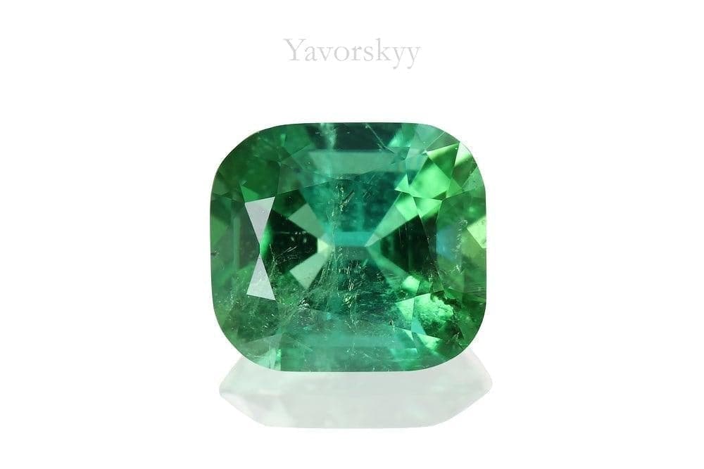 Front view image of green tourmaline 0.63 carat