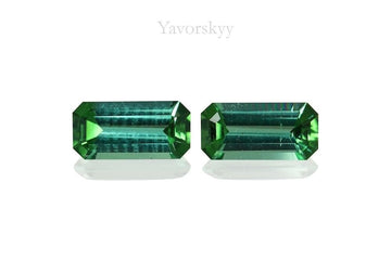 Green Tourmaline 0.64 ct / 2 pcs
