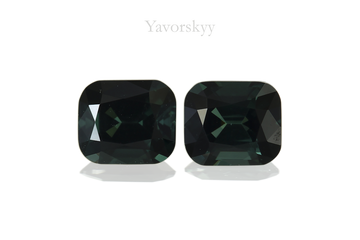 Green Tourmaline 0.84 ct / 2 pcs