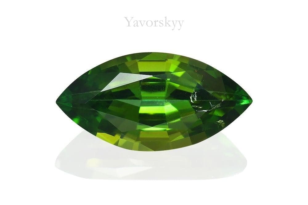 Front view image of green tourmaline 1.45 carats