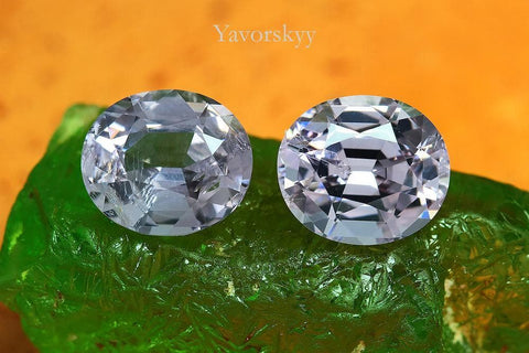 Grey Spinel 2.96 cts / 2 pcs - Yavorskyy