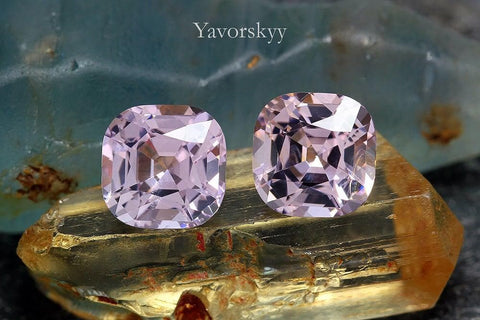 Grey Spinel 3.65 cts / 2 pcs - Yavorskyy