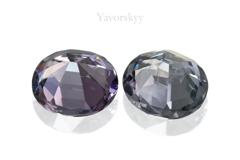 A pair of purple spinel oval 5.05 cts back side image