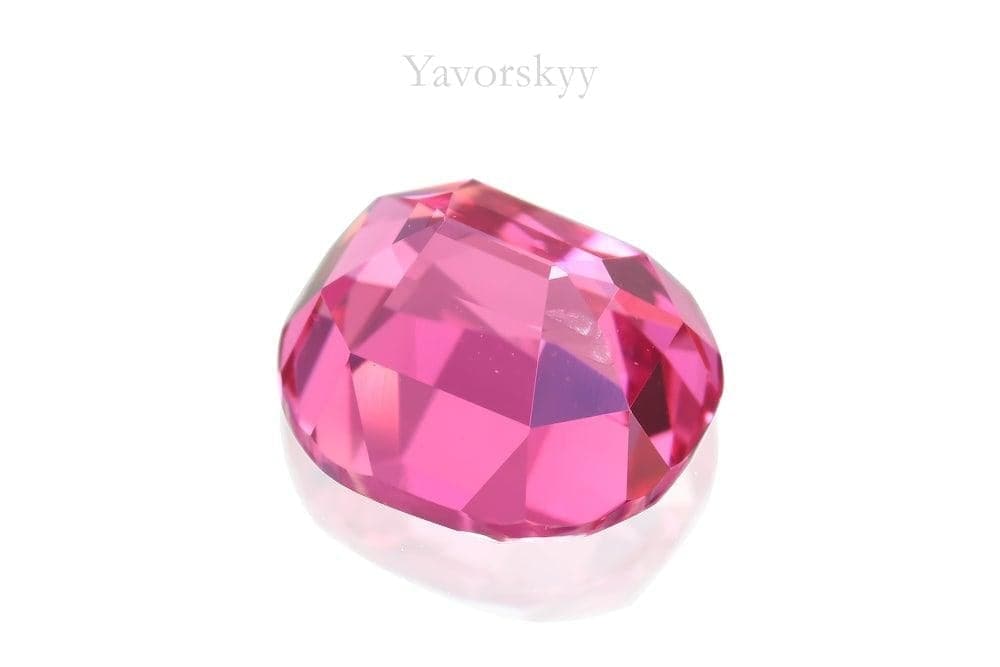 Oval cut pink spinel 2.11 cts bottom view photo