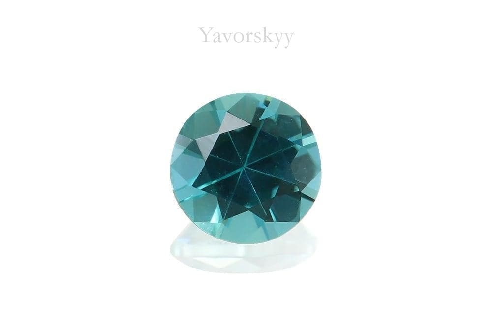 Top view picture of 0.1 ct Tourmaline round