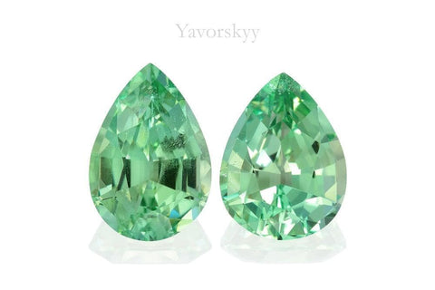 Front view photo of pear kornerupine 6.15 cts pair