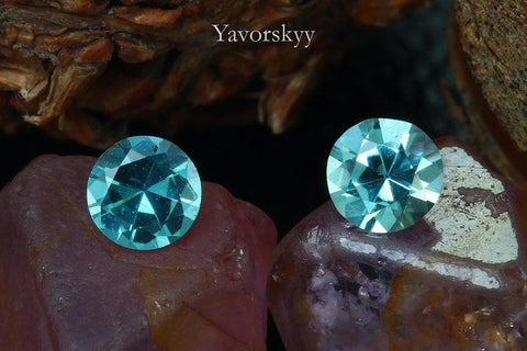 Image of top view of tourmaline 0.29 ct pair