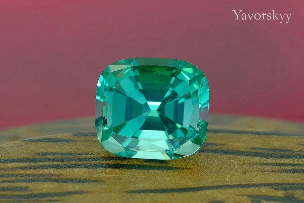 Pretty green tourmaline 7.4 carats photo