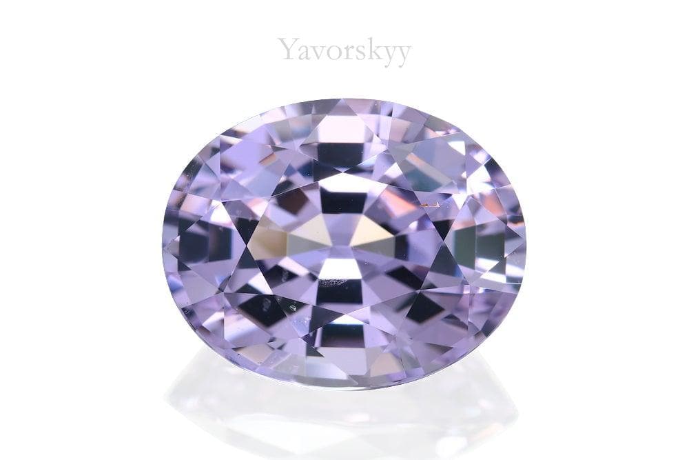 6.93 cts lavender spinel oval shape front view image