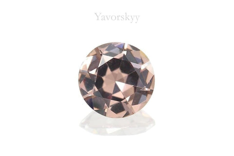 A front view photo of 0.91 ct green malaia garnet