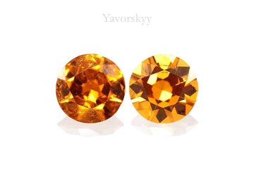Mandarin Garnet 1.22 cts / 2 pcs