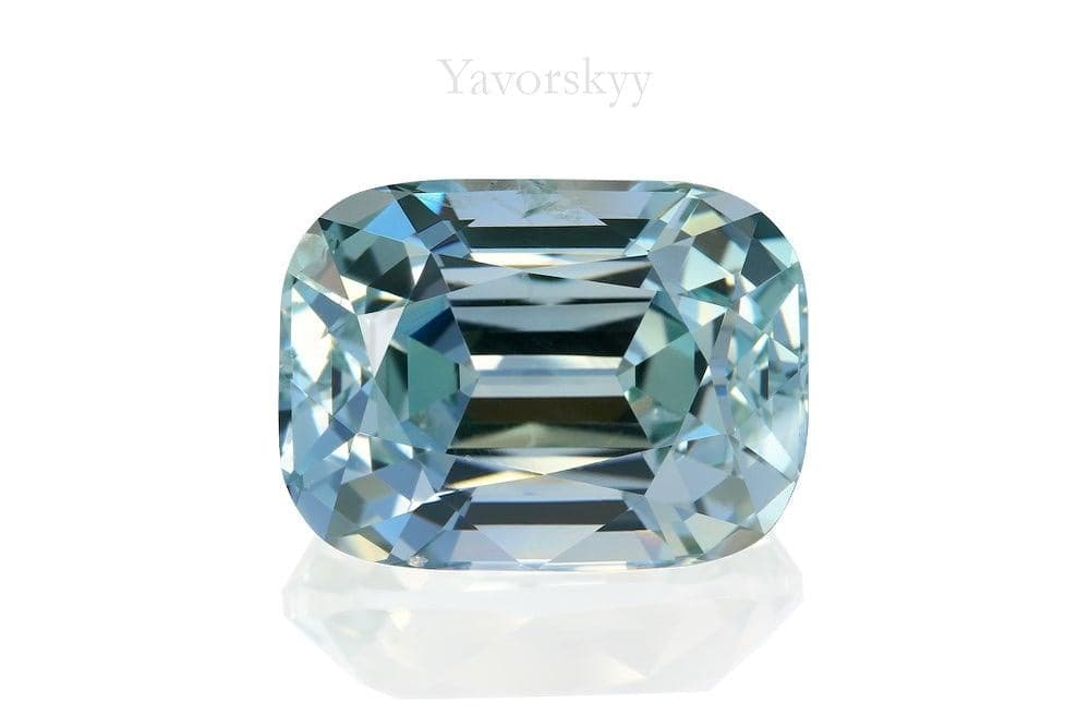 Cushion green sapphire 12.71 cts top view image