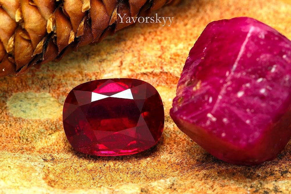Pigeon's Blood Ruby no heat 3.02 cts - Yavorskyy