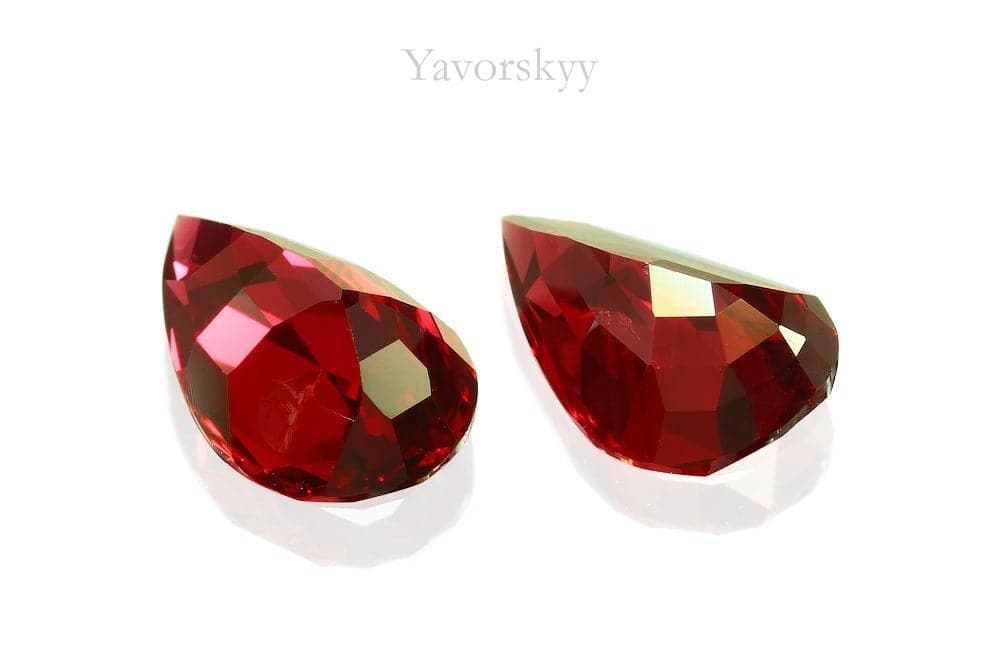 Pigeon's Blood Ruby Unheated 3.56 cts / 2 pcs - Yavorskyy