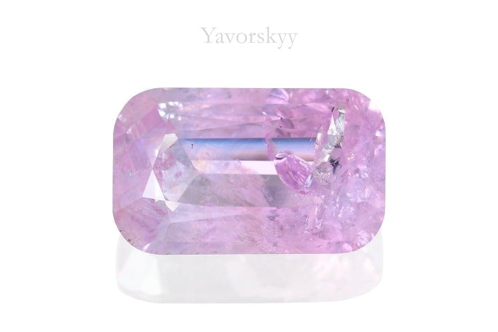 Photo of pink color sapphire 5.29 cts cushion cut