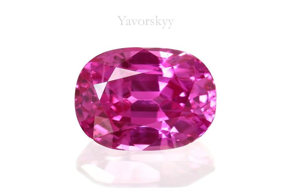 Oval pink sapphire 2.21 cts top view image