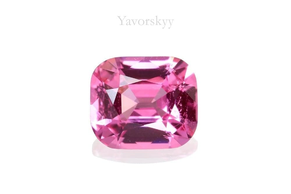 0.73 carat pink spinel front view photo