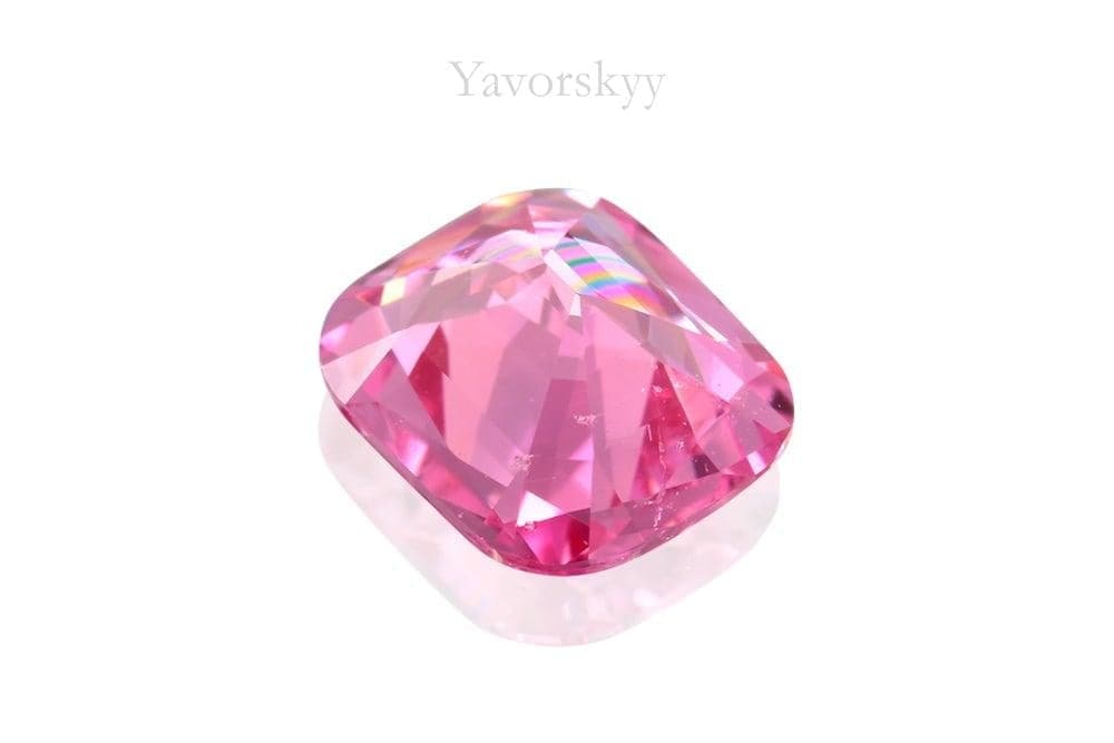 0.73 ct cushion shape spinel bottom view picture